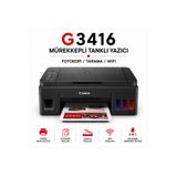Canon G3416 Mürekkepli Tanklı Yazıcı / Fotokopi / Tarama / Wifi - Orjinal Mürekkepleri kutu içindedir. Muadil mürekkep değildir....