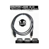 Canon G3480 1.5 Metre Yazıcı Kablosu - Usb A To B Printer Cable Tüm Markalara Uyumludur. 1.5mt