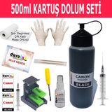 Canon İp2700 İp2702 Mp230 Siyah Kartuş Mürekkep Dolum Seti 500Ml (Pg 510) Renk Non Oem