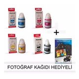 Canon Maxify MB4050 için 1 Takım Photoink Mürekkep Uyumlu Fotoğraf Kağıdı