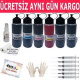 Canon Mg6250 Mg8150 Mg8170 Mg8250 6X500ml Muadil Mürekkep Seti Duruınk 6 Renk Kartuş Dolum Mürekkebi