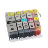 Canon Mp620 Mp630 Mp640 Kolay Dolan Muadil Kartuş Seti 5 Renk (Dolu)
