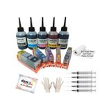 Canon Mp620 Mp630 Mp640 Uyumlu Kolay Dolan Kartuş+5x100ml Mürekkep 5 Renk Dolu