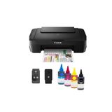 Canon PIXMA E414 Dolan Kartuşlu Renkli Yazıcı Tarayıcı Fotokopi USB + Muadil Mürekkep