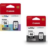 Canon Pixma E414 Kartuş Seti 2li Paket - Renkli - Siyah