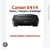 Canon Pixma E414 Tarayıcı + Fotokopi Renkli Çok Fonksiyonlu Mürekkep Püskürtmeli Yazıcı Teşhir Outlet