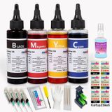Canon Pixma E414 Yazıcı için Forprint Kartuş Dolum Seti 4X100 ML