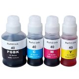 Canon Pixma G2470 Gı-40/gı-41 4 Renk Muadil Mürekkep Seti - Siyah 170 Ml- Renkliler 70 ml