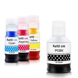 Canon Pixma G2470 GI-41/GI41 4 Renk Muadil Mürekkep Seti - Siyah 170 Ml- Renkliler 70 ml