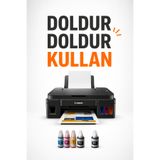 Canon PIXMA G3410 Wi-Fi Tanklı Renkli Yazıcı Tarayıcı Fotokopi - Photoink Mürekkepli