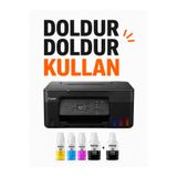 Canon PIXMA G3480 Wi-Fi MegaTank Renkli Yazıcı Tarayıcı Fotokopi + Photoink Mürekkep