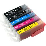 Canon Pixma MG5650 PGI-550XL CLI-551XL Chipli Muadil Kartuş Seti - Renkli