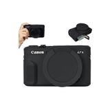 Canon Powershot G7X Mark II Uyumlu Silikon Kılıf, Yumuşak Koruyucu Kauçuk Kamera Kapağı