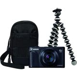 Canon PowerShot SX740 HS Siyah Dijital Fotoğraf Makinesi - Travel Kit