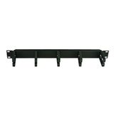 Canovate 1U 19'' Metal Kancalı Yatay Kablo Organizer Siyah 1,5mm Çelik 5 Kancalı Kablo Düzenleyici RAL 9005 2 Yıl Üretici Garantili