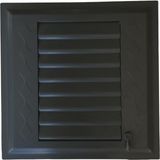 Canowe Janti Menfez 45X45 Banyo & Wc Havalandırma Menfezi - Siyah