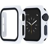 Canpay Apple Watch Serisi 2/3/4/5/6/se 44 mm Uyumlu Akıllı Saat Ekran Koruyucu Kılıf Full Tam Kaplayan - Beyaz