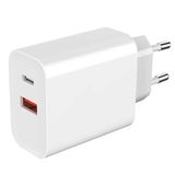 Canpay Hızlı Şarj QC 3.0 Destekli Seyahat Şarj Adaptörü ((USB ve PD)) Çıkış 22W Akım Gücü Yanmaz Plastik