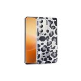 Canpay Samsung Galaxy A35 Uyumlu Kılıf, Leopar Deseni, Mat Dokulu, Sert TPU Kapak, Gri