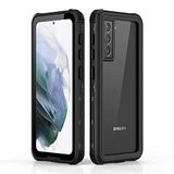 Canpay Samsung Galaxy S21 Plus Kılıf (2Mtr) Su Geçirmez Tıpalı Kapak Waterproof 360 Full Body Protective Case