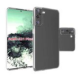 Canpay Samsung Galaxy S21 Plus Uyumlu Kılıf Esnek Ultra Koruyucu Şeffaf Silikon Flexible transparent Case Silicone Case