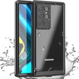Canpay Samsung Galaxy S22 Ultra Kılıf (2Mtr) Su Geçirmez Tıpalı Kapak Waterproof 360 Full Body Protective Case