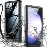 Canpay Samsung Galaxy S23 Ultra Kılıf (2Mtr) Su Geçirmez Tıpalı Kapak Waterproof 360 Full Body Protective Case