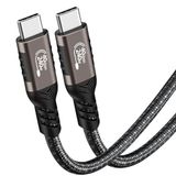 Canpay Type-C Uyumlu USB-C, Thunderbolt 3 ve DisplayPort ile İki Ucu Type-C 20Gbps 4K@60Hz 20Cm PD Kablosu