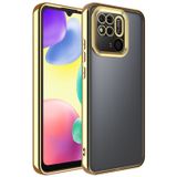 Canpay Xiaomi Redmi 10C Kılıf Case, Logo Serisi, Şeffaf, Kamera Korumalı, Renkli Çizgi Tasarım, Canpay, Gold