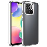 Canpay Xiaomi Redmi 10C Kılıf Case, Logo Serisi, Şeffaf, Kamera Korumalı, Renkli Çizgi Tasarım, Canpay, Gümüş