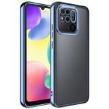 Canpay Xiaomi Redmi 10C Kılıf Case, Logo Serisi, Şeffaf, Kamera Korumalı, Renkli Çizgi Tasarım, Canpay, Sierra Mavi