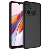 Canpay Xiaomi Redmi 12C Kılıf Özel Lansman Serisi, İçi Kadife, Pürüzsüz Yumuşak nane Mat TPU Silikon, Canpay, Siyah