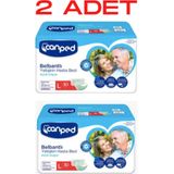 Canped 100-150 cm L Beden 2 Paket 60 Adet Belbantlı Yetişkin Hasta Bezi