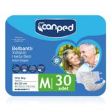 Canped 30 Adet M Belbantlı Tekstil Yüzey Hasta Bezi