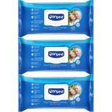 Canped 3x48 Yaprak Xl 18 Li Set Plastik Kapaklı Yetişkin Vücut Perine Temizleme Islak Mendil Havlu