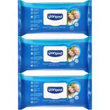Canped 3x48 Yaprak Xl 18 Li Set Plastik Kapaklı Yetişkin Vücut Perine Temizleme Islak Mendil Havlu