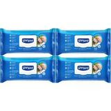 Canped 4x48 Yaprak Xl 18 Li Set Plastik Kapaklı Yetişkin Vücut Perine Temizleme Islak Mendil Havlu