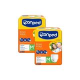 Canped 60 Adet Emici Külot Orta (Medium) 2X30'lu Hasta Bezi 80-120 cm Beden Kadınlar İçin