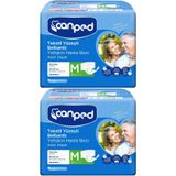 Canped Bel Bantlı Tekstil Yüzey M-Orta Boy 2x18 Adet Yetişkin Hasta Bezi