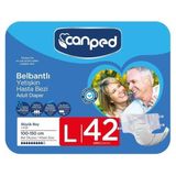 Canped Belbantlı Büyük L 42 Adet Hasta Bezi