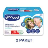 Canped Belbantlı Polietilen Büyük Boy 2×30'lu Hasta Bezi