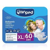 Canped Belbantlı Tekstil Yüzey Hasta Bezi XL, 120-160 cm, 60 Adet