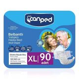 Canped Belbantlı Tekstil Yüzey Hasta Bezi XL, 120-160 cm, 90 Adet