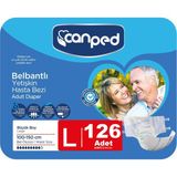 Canped Belbantlı Yetişkin Hasta Bezi Büyük Large 126 Adet