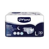 Canped Belbantlı Yetişkin Hasta Bezi Gece L 30lu 100-150 Cm L
