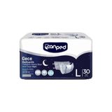 Canped Belbantlı Yetişkin Hasta bezi Gece L 30lu 100-150 cm