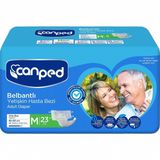 Canped Belbantlı Yetişkin Hasta Bezi Medium Orta Tekstil Yüzey 23 Adet