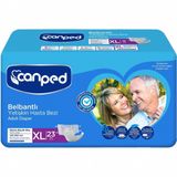 Canped Belbantlı Yetişkin Hasta Bezi XLarge Ekstra Büyük Tekstil Yüzey 23 Adet