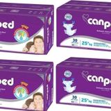 Canped Çocuklar İçin Bel Bantlı Hasta Bezi 4Lü Set 120 Adet Xs 4pk*30