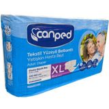 Canped Ekstra Büyük XL Tekstil Yüzeyli Hasta Bezi 60 Adetli Sızma Önleyici ve Rahat Kullanım